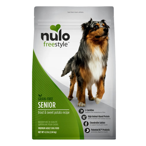 Nulo FreeStyle High Protein Senior Dry Dog Food - Trout & Sweet Potato - 24lb Bag
