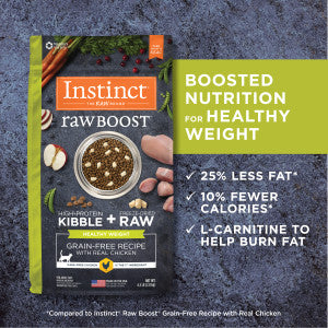 Instinct Raw Boost Healthy Weight Raw + Kibble Dry Cat Food - Chicken - 10lb Bag