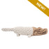 Tall Tails Natural Leather Crunch Crocodile Rope Dog Toy - 20"