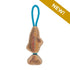 Tall Tails Natural Leather Jointed Trout Tug Dog Toy