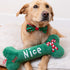 Huxley & Kent Plush Bone Dog Toy - Naughty & Nice (Double Sided) - Jumbo