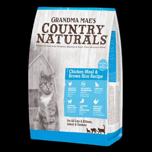 Grandma Mae's Country Naturals Dry Cat Food - Chicken & Brown Rice - 3lb Bag