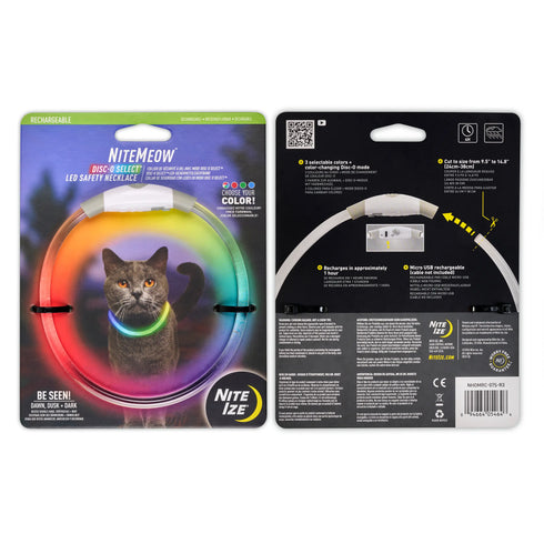 Nite Ize NiteMeow LED Light Cat Safety Collar - Disc-O