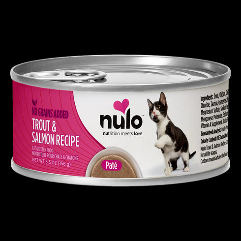 Nulo FreeStyle Pate Wet Cat Food - Trout & Salmon - 5.5oz Can