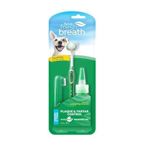 TropiClean Fresh Breath Oral Care Kit For Dogs