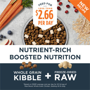 Instinct Raw Boost Whole Grain Dry Dog Food - Real Chicken & Brown Rice - 20lb Bag