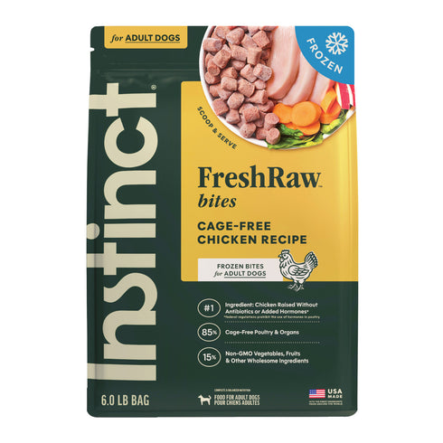 Instinct FreshRaw Bites Frozen Raw Dog Food- Chicken - 6lb Bag