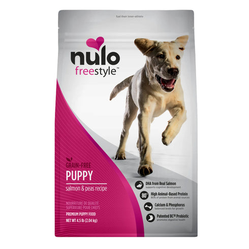Nulo FreeStyle High Protein Puppy Dry Dog Food - Salmon & Peas - 4.5lb Bag