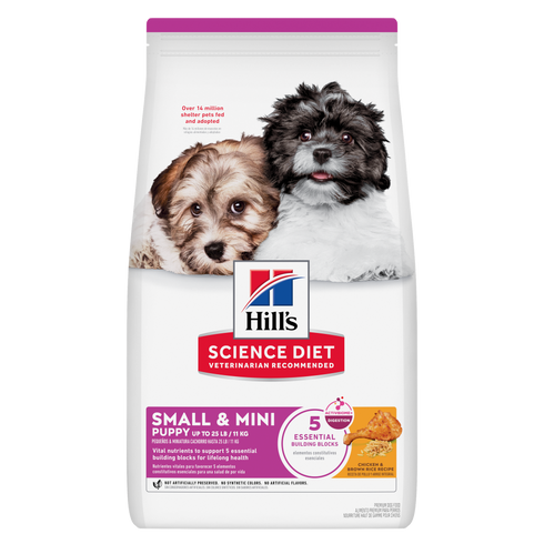 Hill's Science Diet Puppy Small & Mini Dry Dog Food - Chicken & Brown Rice - 12.5lb Bag
