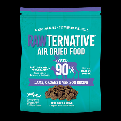 Rawternative Air Dried Raw Dog Food - Lamb & Venison - 1lb Bag