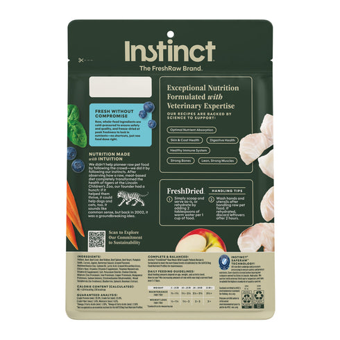 Instinct Raw Meals Freeze Dried Dog Food - Pollock - 14oz Bag