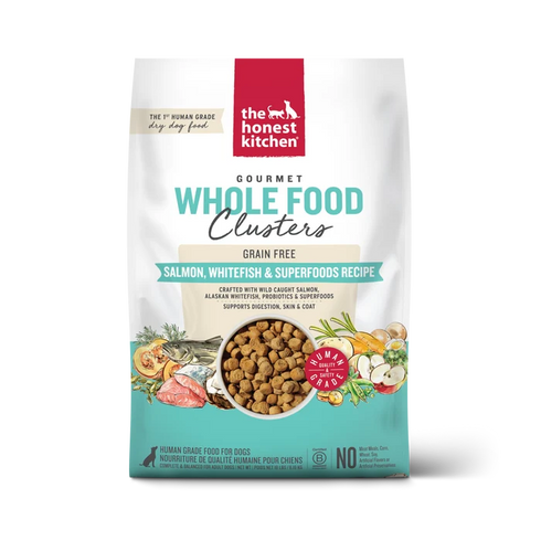 The Honest Kitchen Grain Free Whole Food Clusters Dry Dog Food - Salmon & Whitefish - 4lb Bag