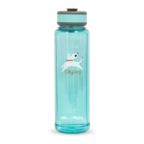 Olly Dog OllyBottle Dog Water Bottle - 1 Liter - Aqua Blue