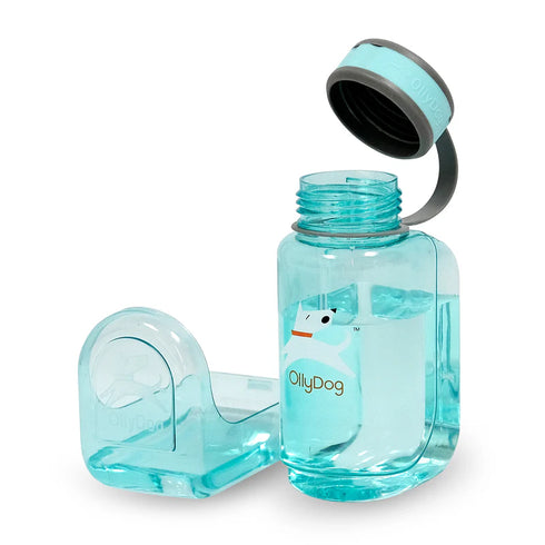Olly Dog OllyBottle Dog Water Bottle - 600ml - Aqua Blue