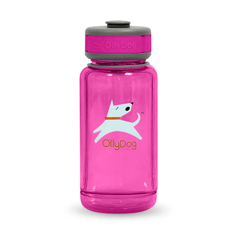 Olly Dog OllyBottle Dog Water Bottle - 600ml - Hot Pink