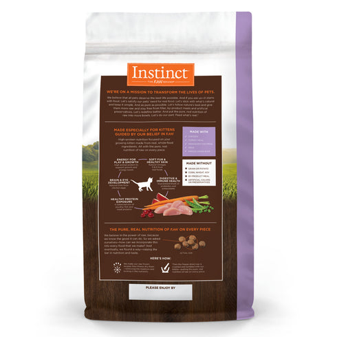 Instinct Original Kitten Dry Cat Food - Real Chicken - 4.5lb Bag