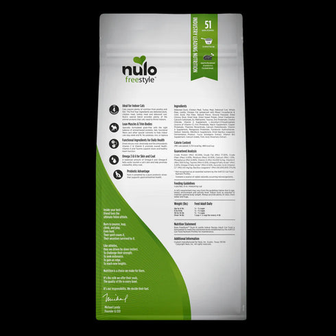 Nulo FreeStyle Indoor Dry Cat Food - Duck & Lentils - 5lb Bag