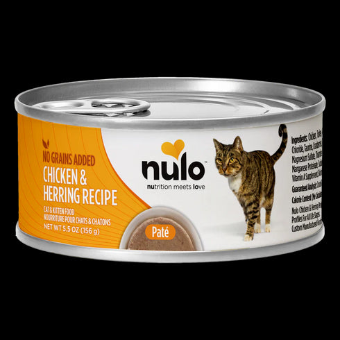 Nulo FreeStyle Pate Wet Cat Food - Chicken & Herring - 5.5oz Can