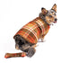 Chilly Dog Blanket Dog Coat - Medium - Rust Plaid