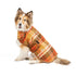 Chilly Dog Blanket Dog Coat - Medium - Rust Plaid