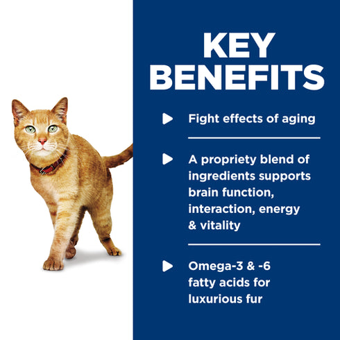 Hill's Science Diet Adult 7+ Senior Vitality Wet Cat Food - Chicken & Vegetable Stew - 2.9oz Can