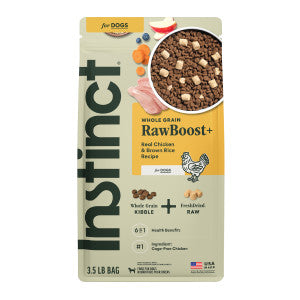 Instinct RawBoost Whole Grain Dry Dog Food - Real Chicken & Brown Rice - 20lb Bag