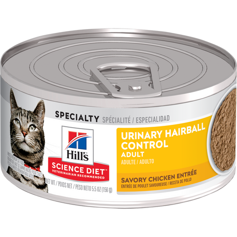 Hill's Science Diet Adult Urinary & Hairball Control Wet Cat Food - Chicken - 2.9oz Can