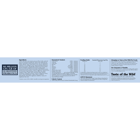 Taste of the Wild Pacific Stream Dry Dog Food - Smoke Flavored Salmon - 28lb Bag