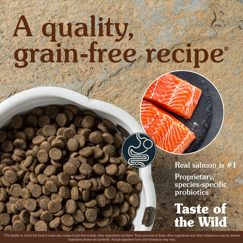 Taste of the Wild Pacific Stream Dry Dog Food - Smoke Flavored Salmon - 28lb Bag