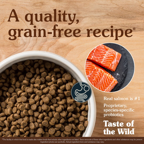 Taste of the Wild Pacific Stream Puppy Dry Dog Food - Smoke Flavored Salmon - 14lb Bag