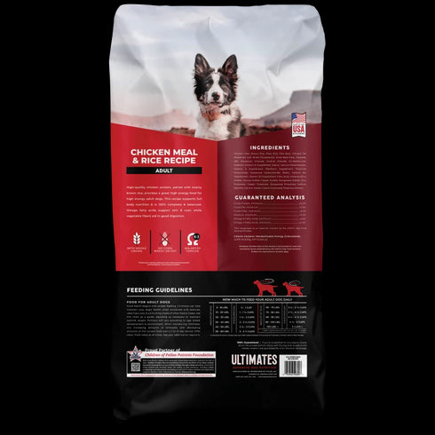 Ultimates Dry Dog Food - Chicken & Rice - 28lb Bag