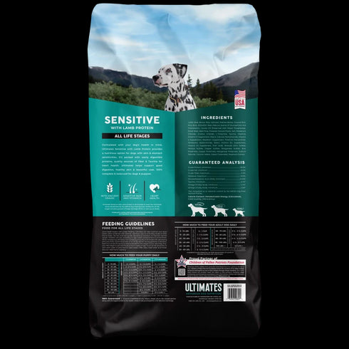Ultimates Sensitive Skin & Stomach Dry Dog Food - Lamb - 28lb Bag