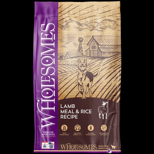 Wholesomes Whole Grain Dry Dog Food - Lamb & Rice - 40lb Bag