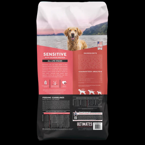 Ultimates Sensitive Skin & Stomach Dry Dog Food - Salmon - 5lb Bag
