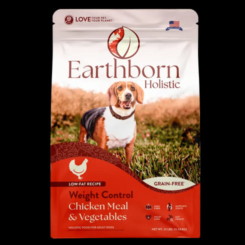 Earthborn Holistic Weight Control Dry Dog Food - Chicken & Vegetable - 25lb Bag