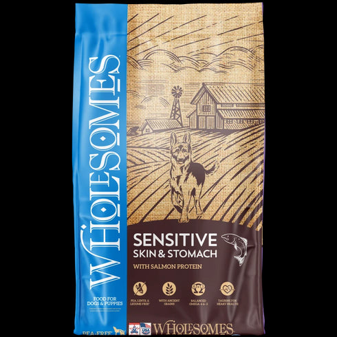 Wholesomes Sensitive Skin & Stomach Dry Dog Food - Salmon - 30lb Bag