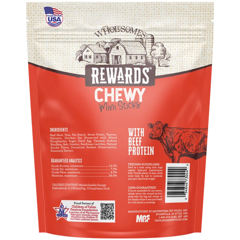Wholesomes Rewards Mini Sticks Dog Treats - Beef - 7oz