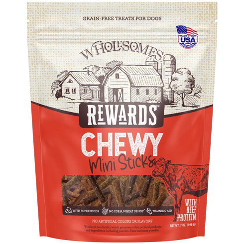 Wholesomes Rewards Mini Sticks Dog Treats - Beef - 7oz