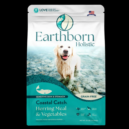 Earthborn Holistic Grain Free Dry Dog Food - Coastal Catch - 25lb Bag
