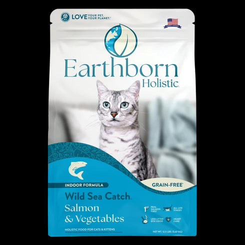 Earthborn Holistic Grain Free Dry Cat Food - Wild Sea Catch - 4lb Bag
