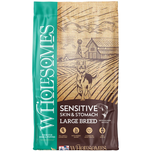 Wholesomes Sensitive Skin & Stomach Dry Dog Food - Salmon - 20lb Bag