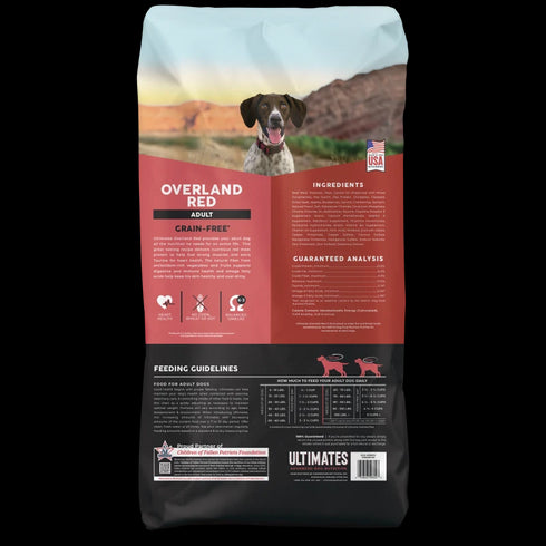 Ultimates Grain Free Dry Dog Food - Overland Red - 28lb Bag
