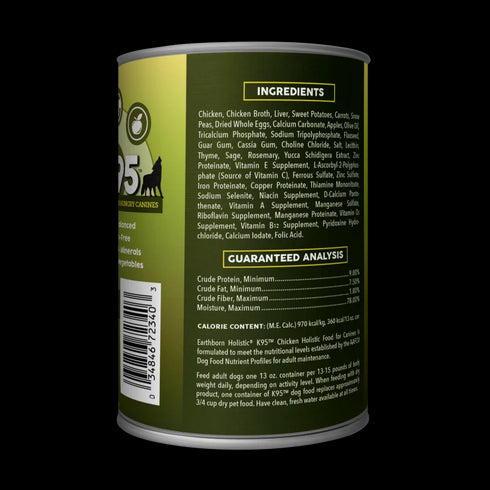 Earthborn Holistic K95 Wet Dog Food - Chicken - 13oz Can