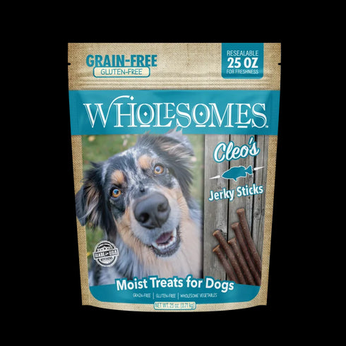 Wholesomes Grain Free Cleo's Fish Jerky Sticks Treats - 25oz Pouch
