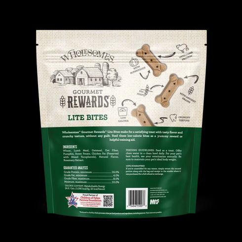 Wholesomes Gourmet Rewards Lite Bites Dog Treats - 3lb Bag