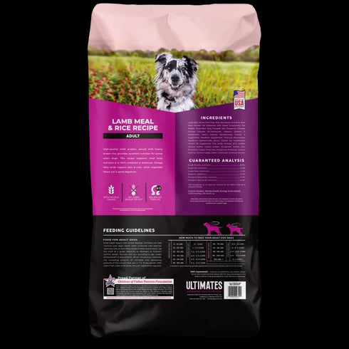Ultimates Dry Dog Food - Lamb & Brown Rice - 28lb Bag