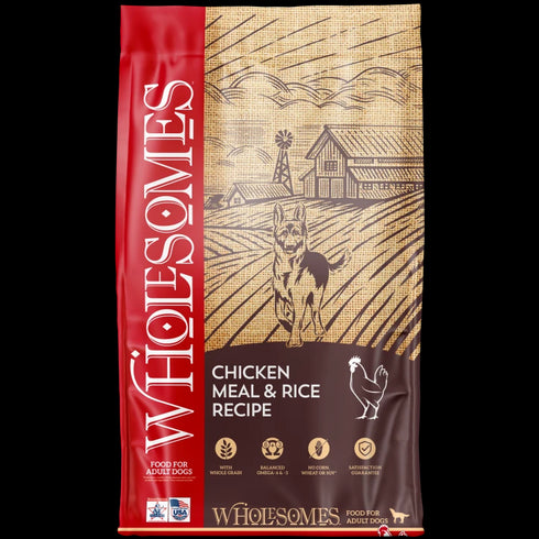 Wholesomes Whole Grain Dry Dog Food - Chicken & Rice - 40lb Bag