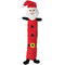 Patchwork Corduroy Santa With Belt Dog Toy - 15"