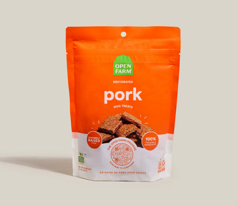 Open Farm Dehydrated Dog Treats - Pork - 4.5oz Pouch