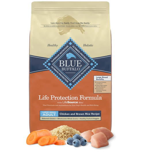 Blue Buffalo Life Protection Formula Large Breed Dry Dog Food - Chicken & Rice - 30lb Bag
